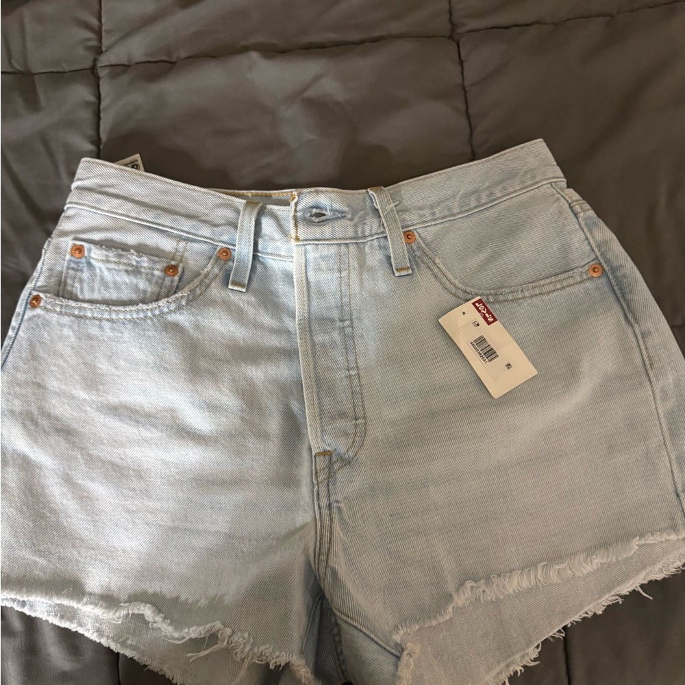 Levi's Women's Faded Blue Jean Shorts